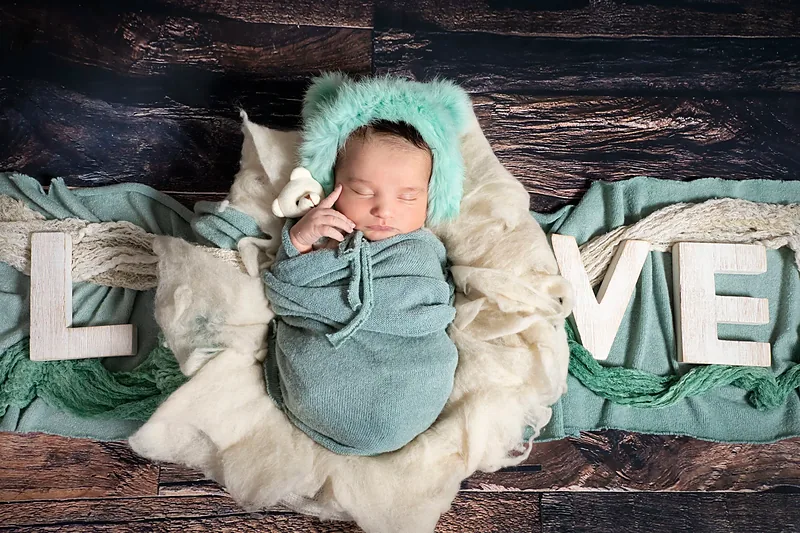 Newborn baby photographed by Darina Photography in Barnet, North London