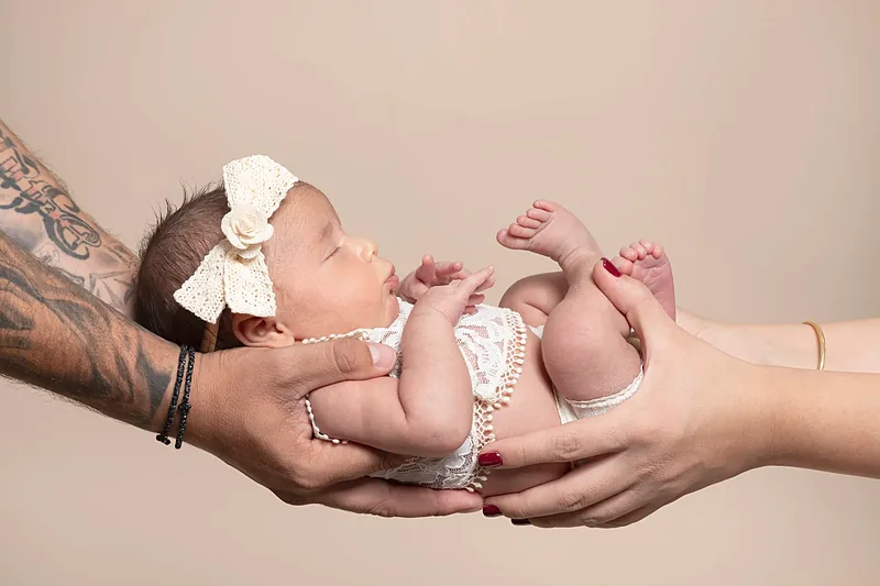 Newborn baby photographed by Darina Photography in Barnet, North London